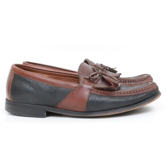 Johnston & Murphy Men\'s 10.5 WIDE Aragon II Kiltie Tassel Loafer Leather Preppy